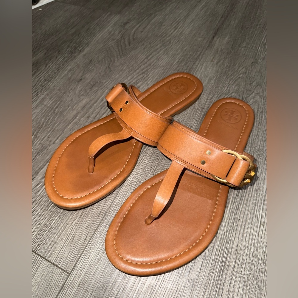 Tory Burch Selby Thong Sandal, Bourbon Size 7.5